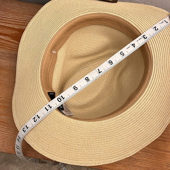 Brixton Wesley Straw Packable Fedora - NWOT Medium - Picture 9 of 11